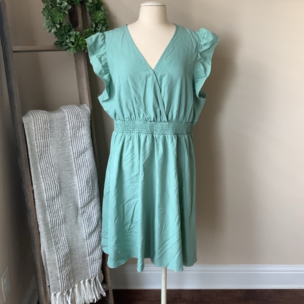 SHEIN Curve Cap Sleeve Dress